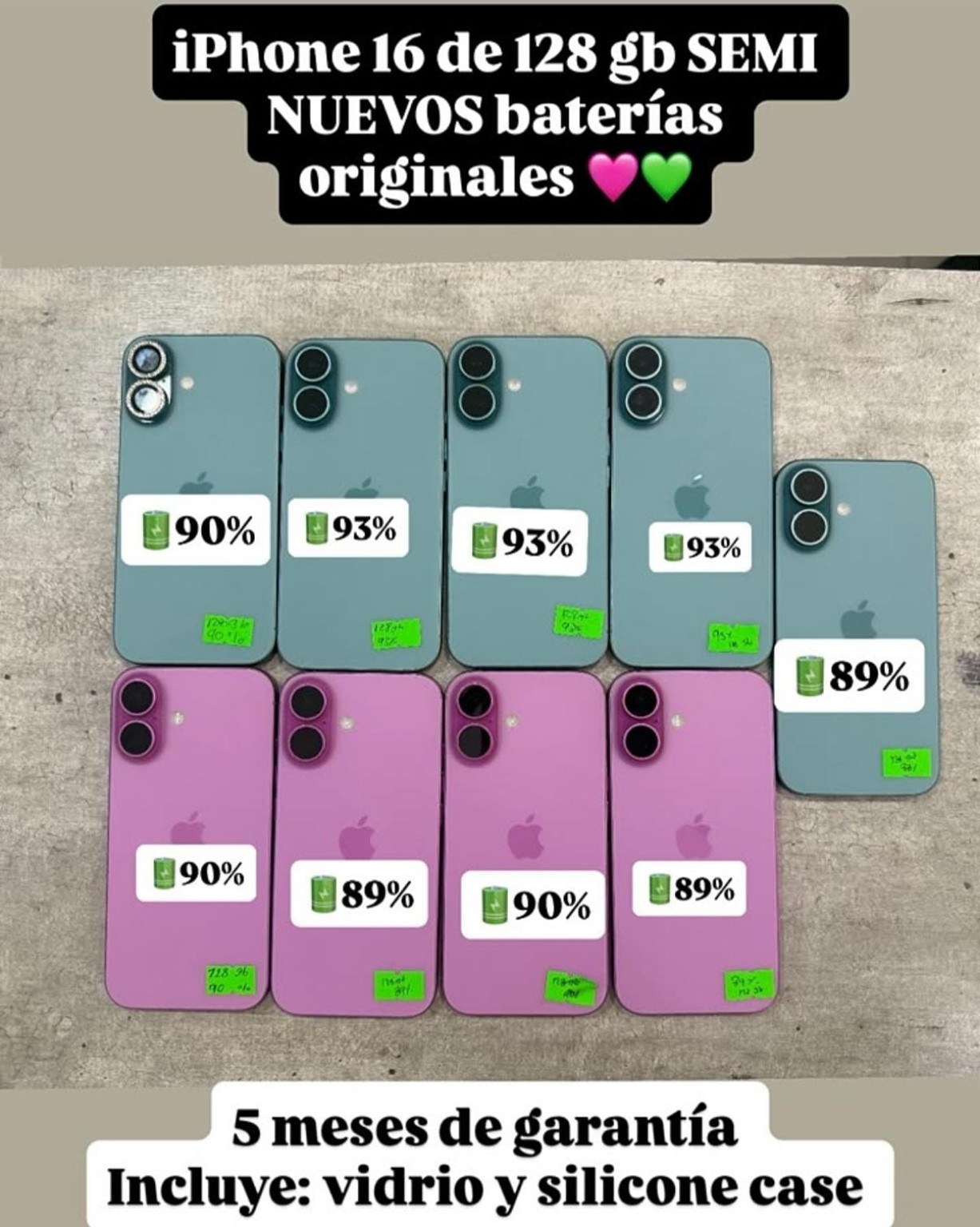 iPhone 16 de 128 GB seminuevo