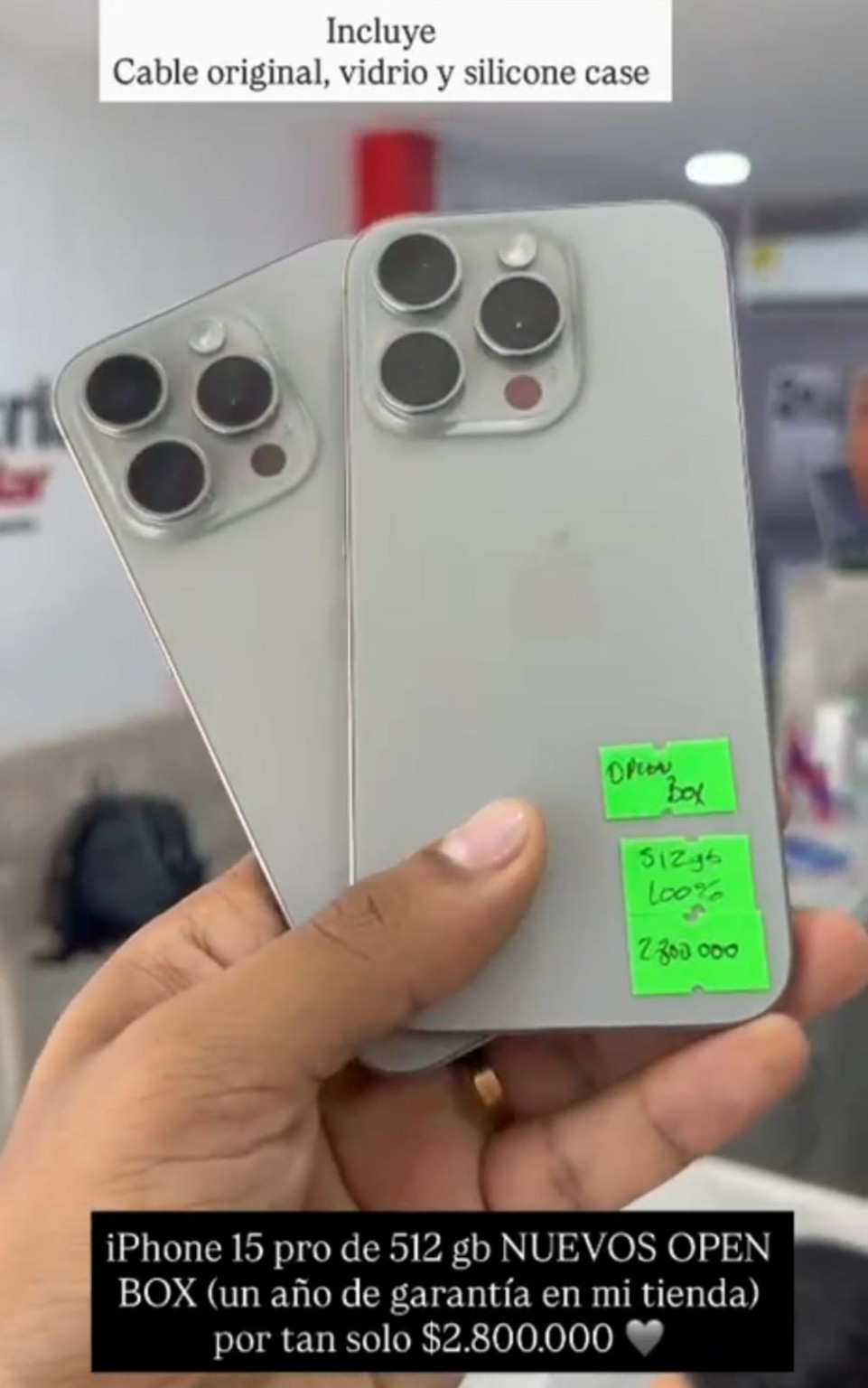 iPhone 15 Pro 512 GB open box